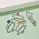 Профессиональные 925 серебряные кольца Moissanite Ohlosale | Мессиковые украшения 6
