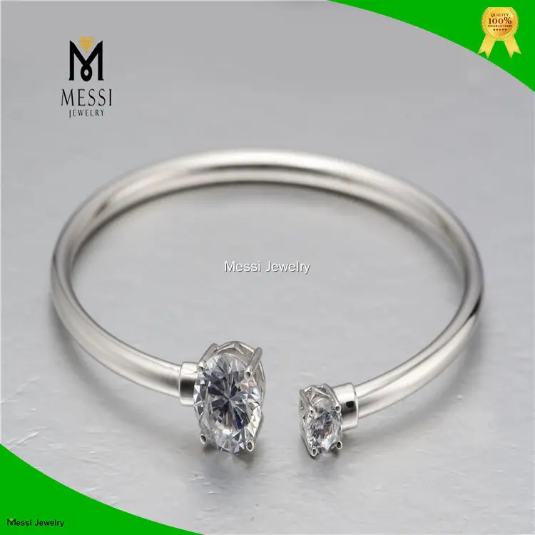 Creative moissanite gold bracelet factory | Messi Jewelry 1