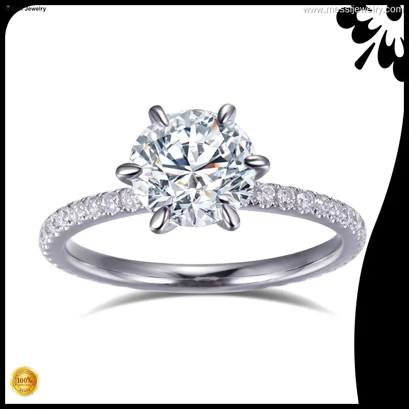 Custom moissanite solitaire engagement rings suppliers Manufacturer | Messi Jewelry 1