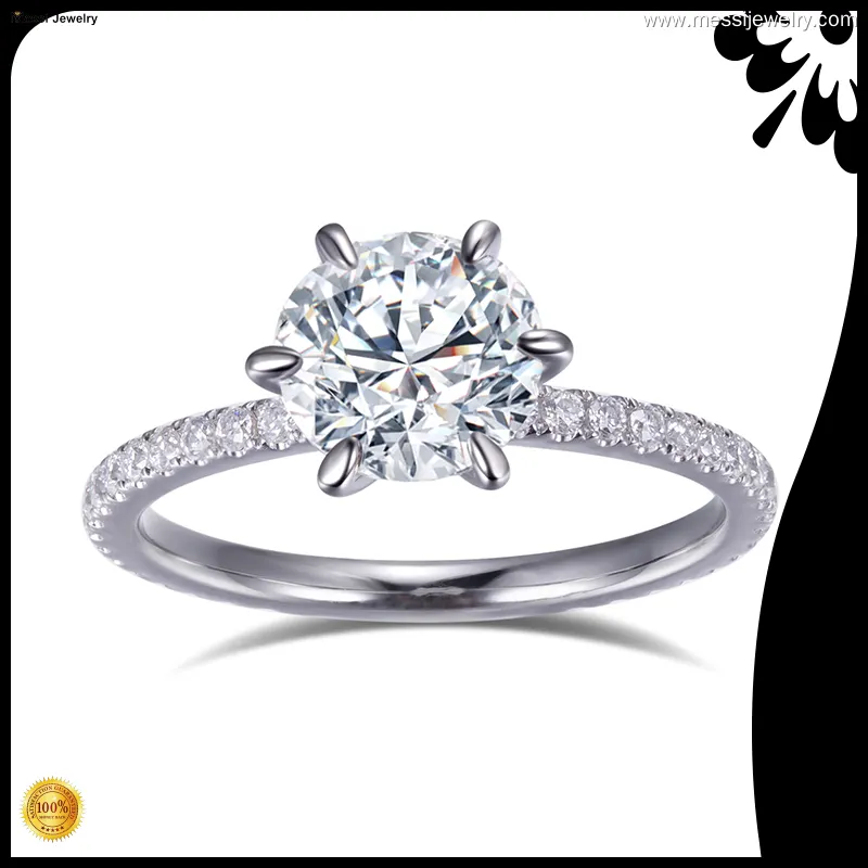 Пользовательские молистские кольца поставщиков Moissanite Solitaire Производитель | Мессиковые украшения 1