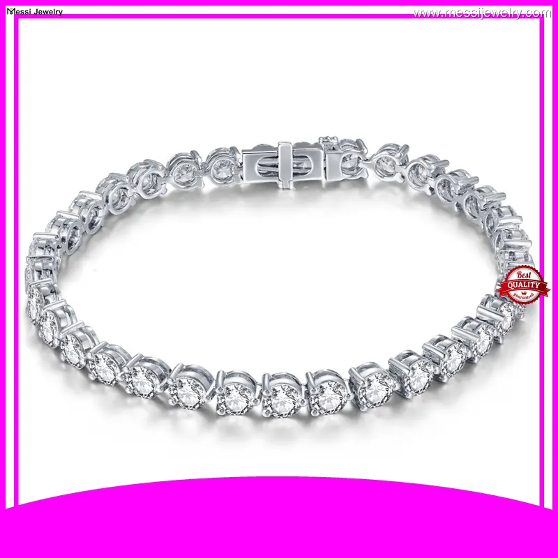 lab created sapphire tennis bracelet at Wholesale Prices | Messi Jewelry 1