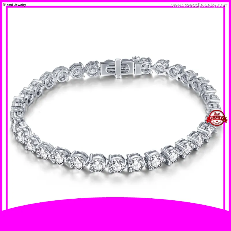 lab created sapphire tennis bracelet at Wholesale Prices | Messi Jewelry 1