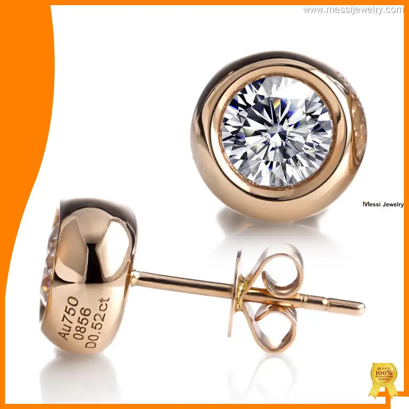 man made diamond earrings at Wholesale Prices | Messi Jewelry 1
