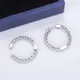 moissanite sterling silver stud earrings at Wholesale Prices | Messi Jewelry 5
