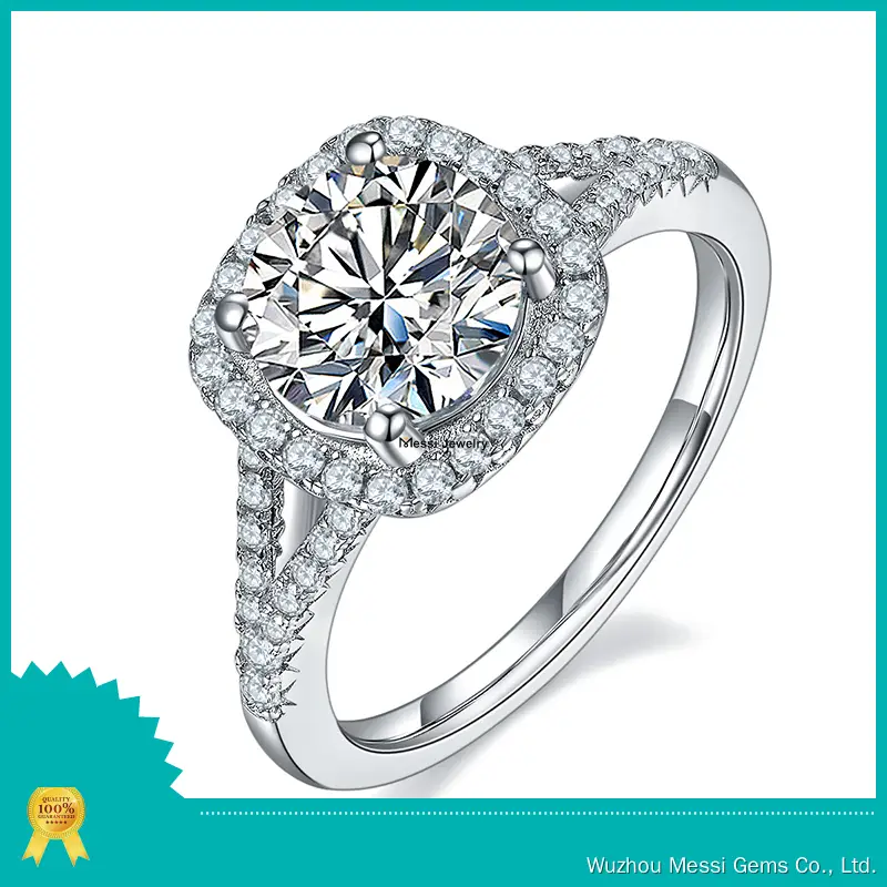 Messi Jewelry | Bulk moissanite silver ring manufacturing 1