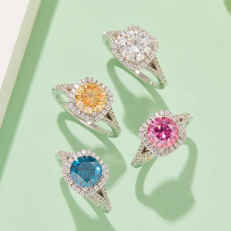 Messi Jewelry | Bulk moissanite silver ring manufacturing 6