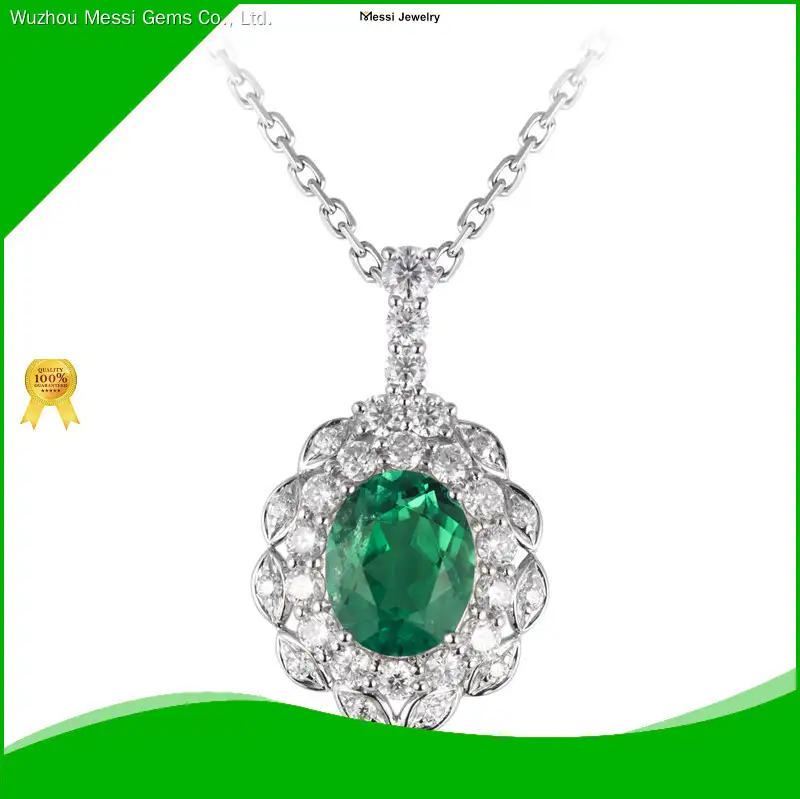 Durable sapphire necklace manufacturers | Messi Jewelry 1