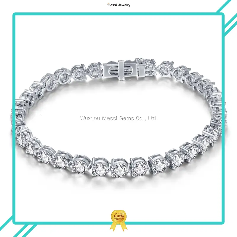 lab created tennis bracelet at Wholesale Prices | Messi Jewelry 1