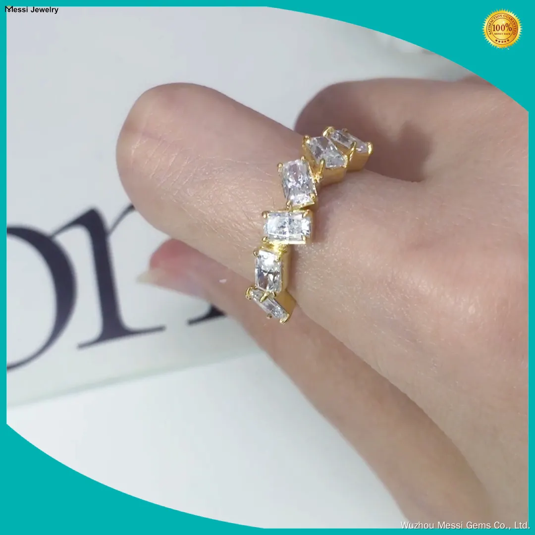 Custom 925 sterling silver moissanite rings manufacturers Manufacturer | Messi Jewelry 1