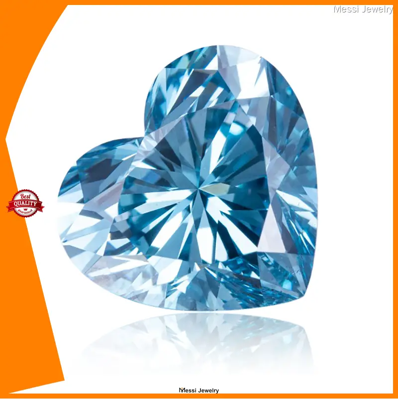 Creative synthetic blue diamond with good price | Messi Jewelry 1