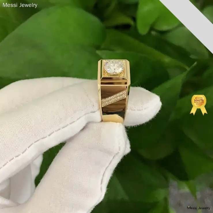 Custom moissanite gold jewelry made in china Manufacturer | Messi Jewelry 1