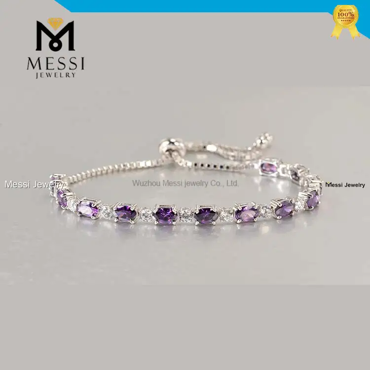 Custom gem bracelet quality assurance Manufacturer | Messi Jewelry 1