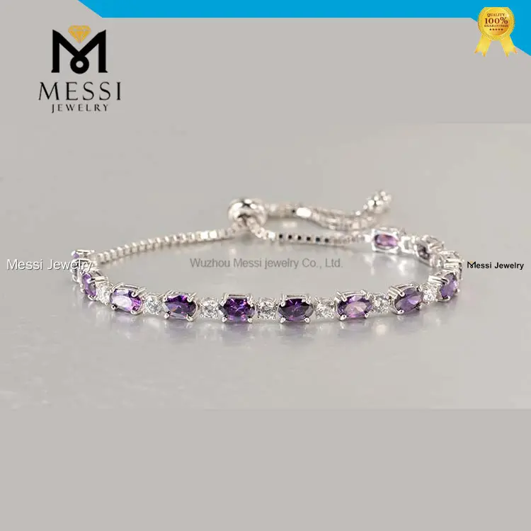Custom gem bracelet quality assurance Manufacturer | Messi Jewelry 1