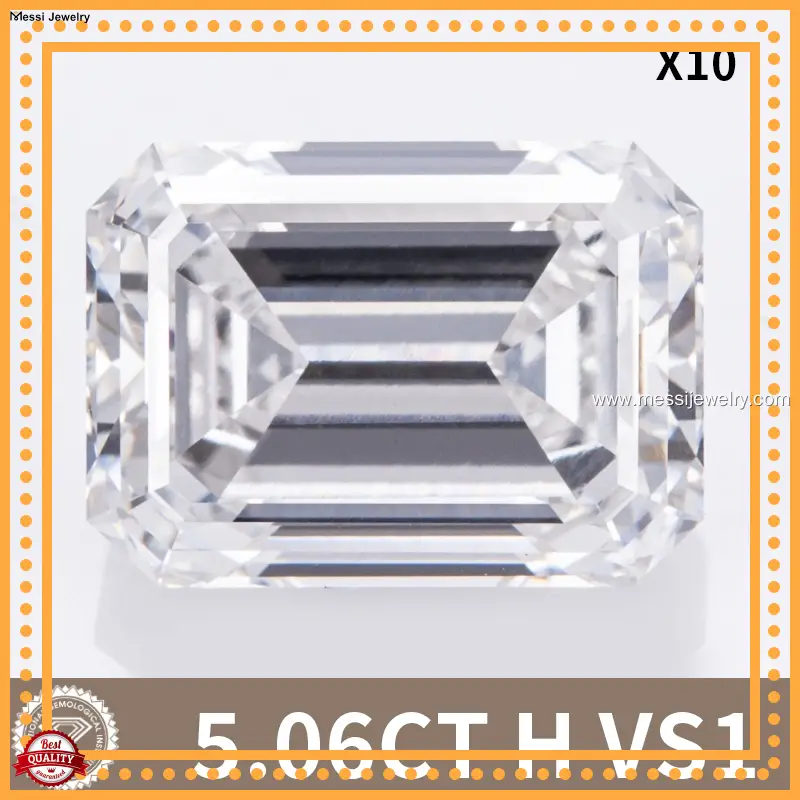 Hot Selling large man made diamonds from China | Messi Jewelry 1