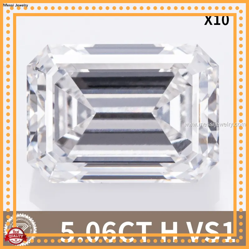 Hot Selling large man made diamonds from China | Messi Jewelry 1