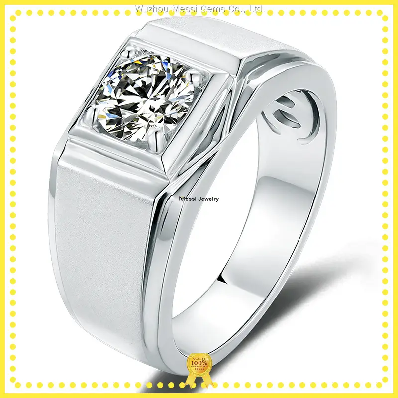 moissanite rings for men at Wholesale Prices | Messi Jewelry 1