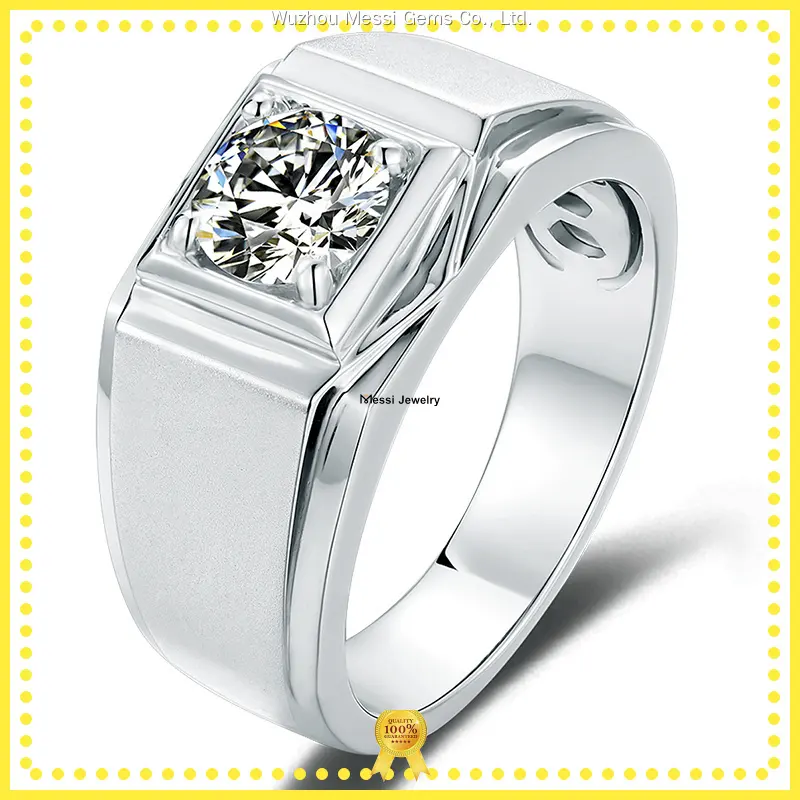 moissanite rings for men at Wholesale Prices | Messi Jewelry 1