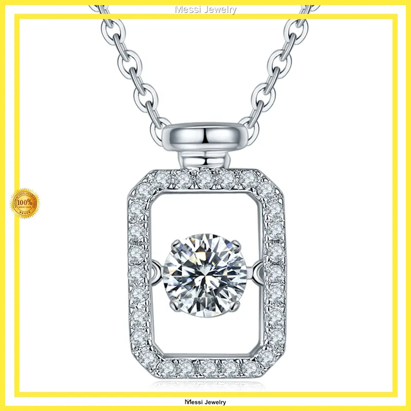 Хорошая продажа завода серебряного ожерелья Moissanite | Мессиковые украшения 1