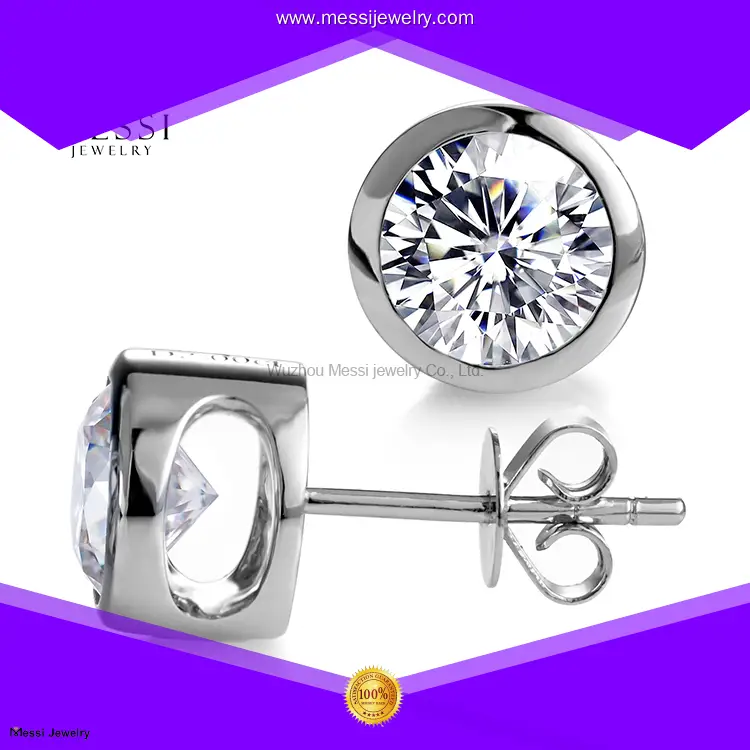 synthetic diamond earrings at Wholesale Prices | Messi Jewelry 1