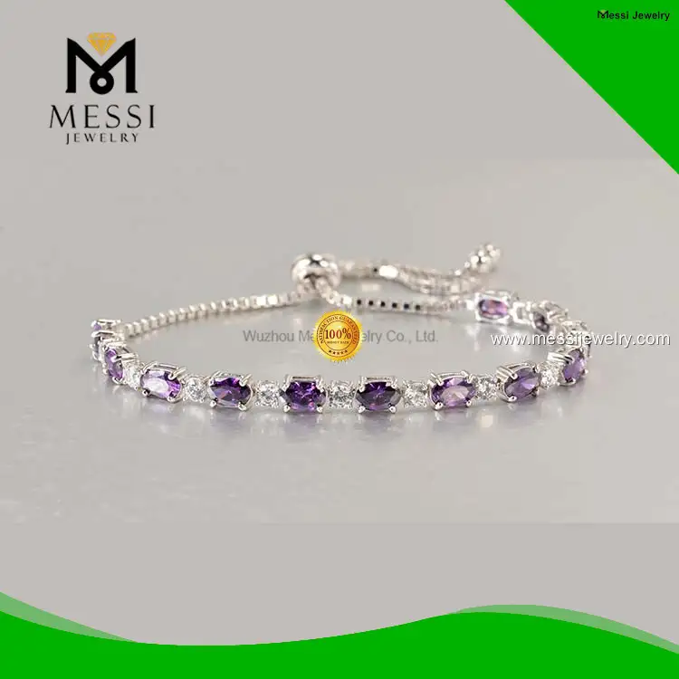 Custom peridot bracelet with good price Manufacturer | Messi Jewelry 1