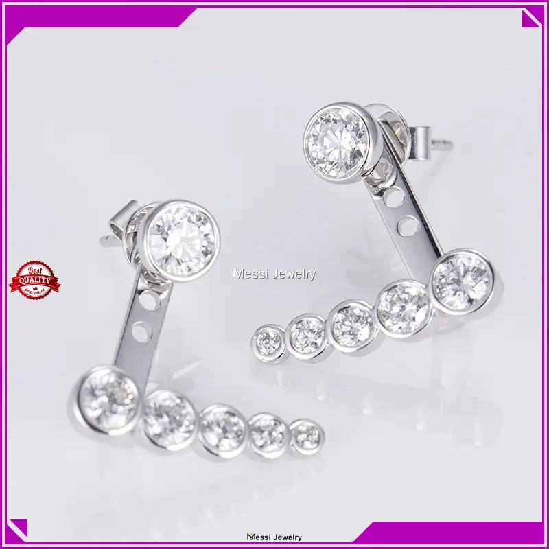 Messi Jewelry | bulk production lab diamond earrings highly rated 1