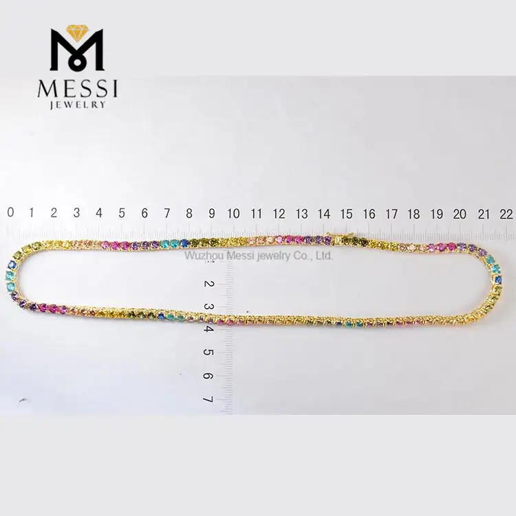 Messi Gems 4mm CZ Tennis Necklace - Best Quality, Low Price 6
