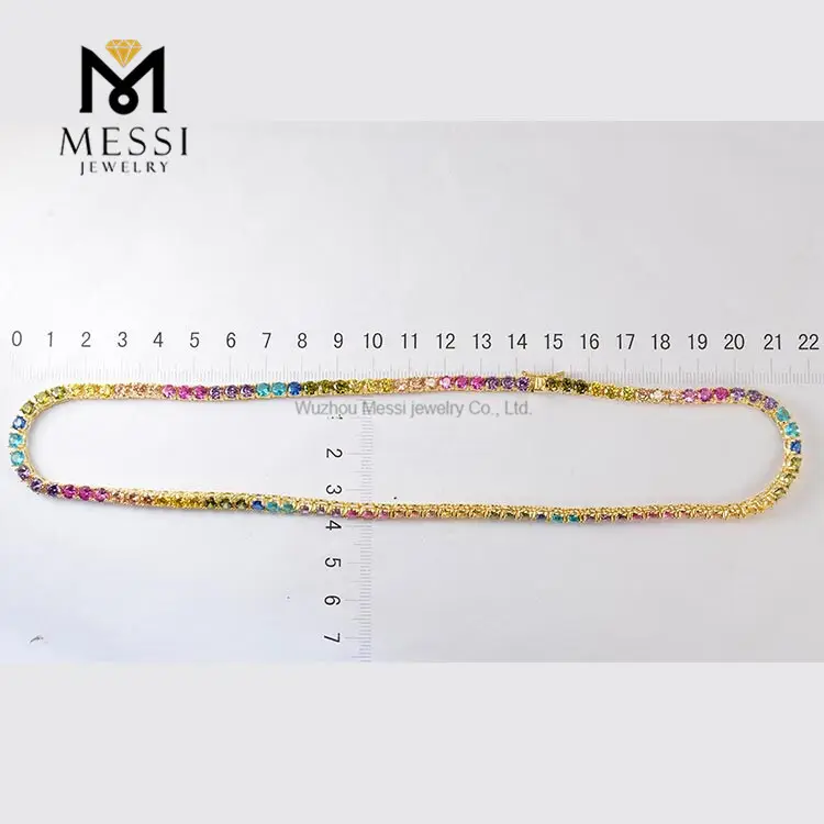Messi Gems 4mm CZ Tennis Necklace - Best Quality, Low Price 6