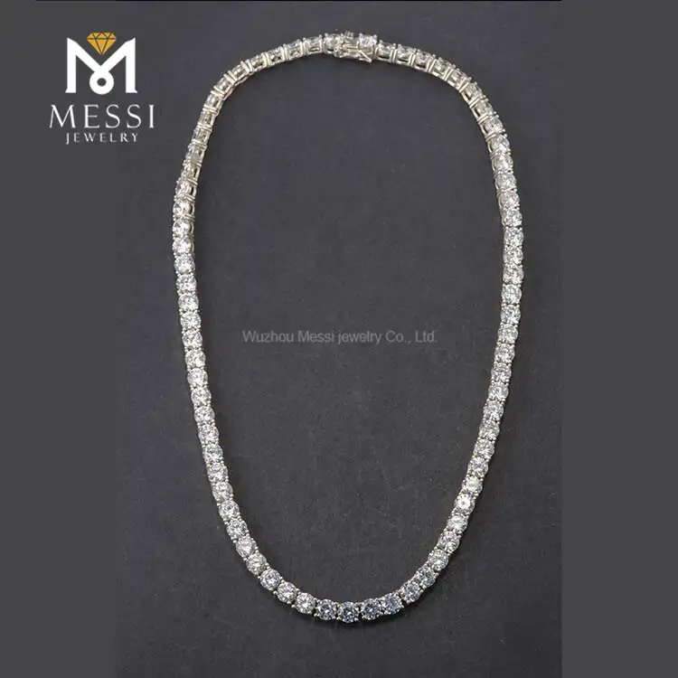 Messi Gems 4mm CZ Tennis Necklace - Best Quality, Low Price 4