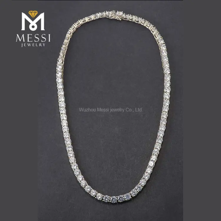 Messi Gems 4mm CZ Tennis Necklace - Best Quality, Low Price 4