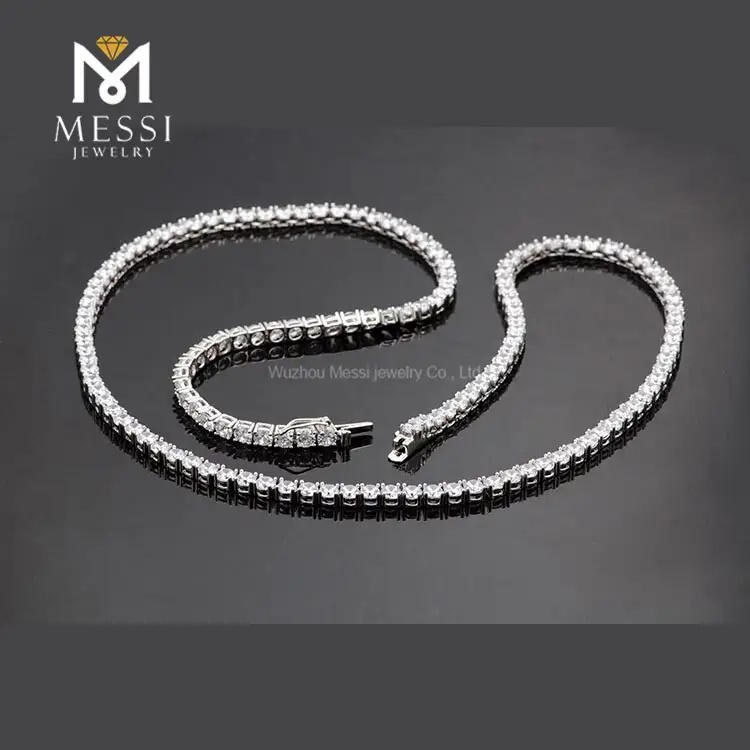 Messi Gems 4mm CZ Tennis Necklace - Best Quality, Low Price 3