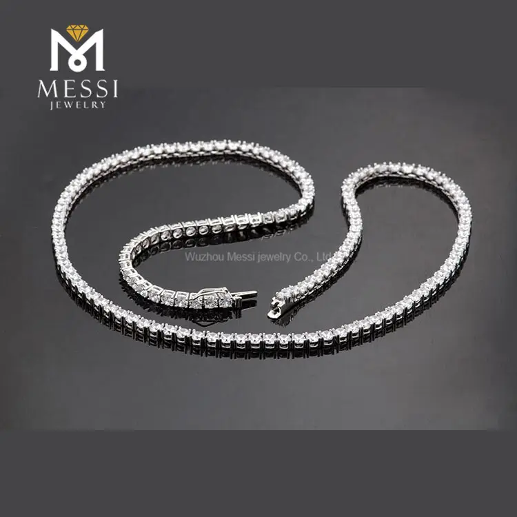 Messi Gems 4mm CZ Tennis Necklace - Best Quality, Low Price 3