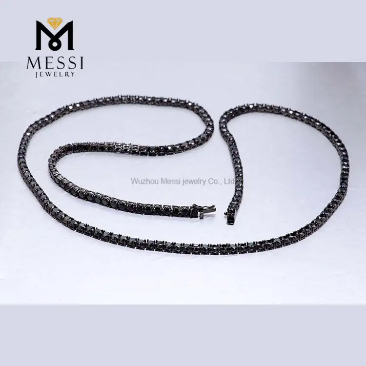 Messi Gems 4mm CZ Tennis Necklace - Best Quality, Low Price 5