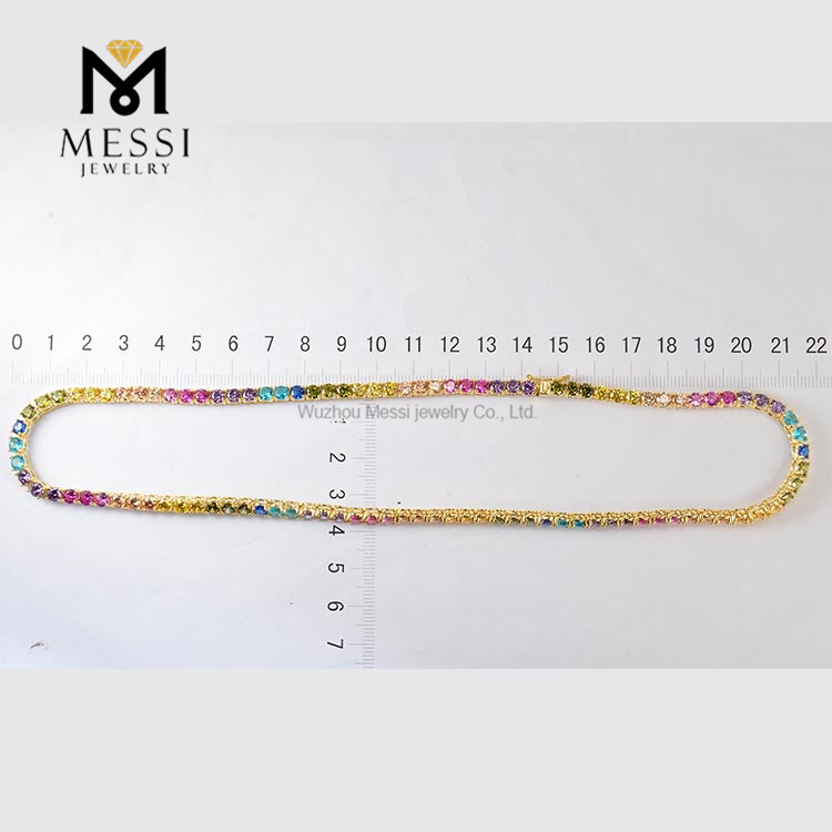 Messi Gems 4mm CZ Tennis Necklace - Best Quality, Low Price 11