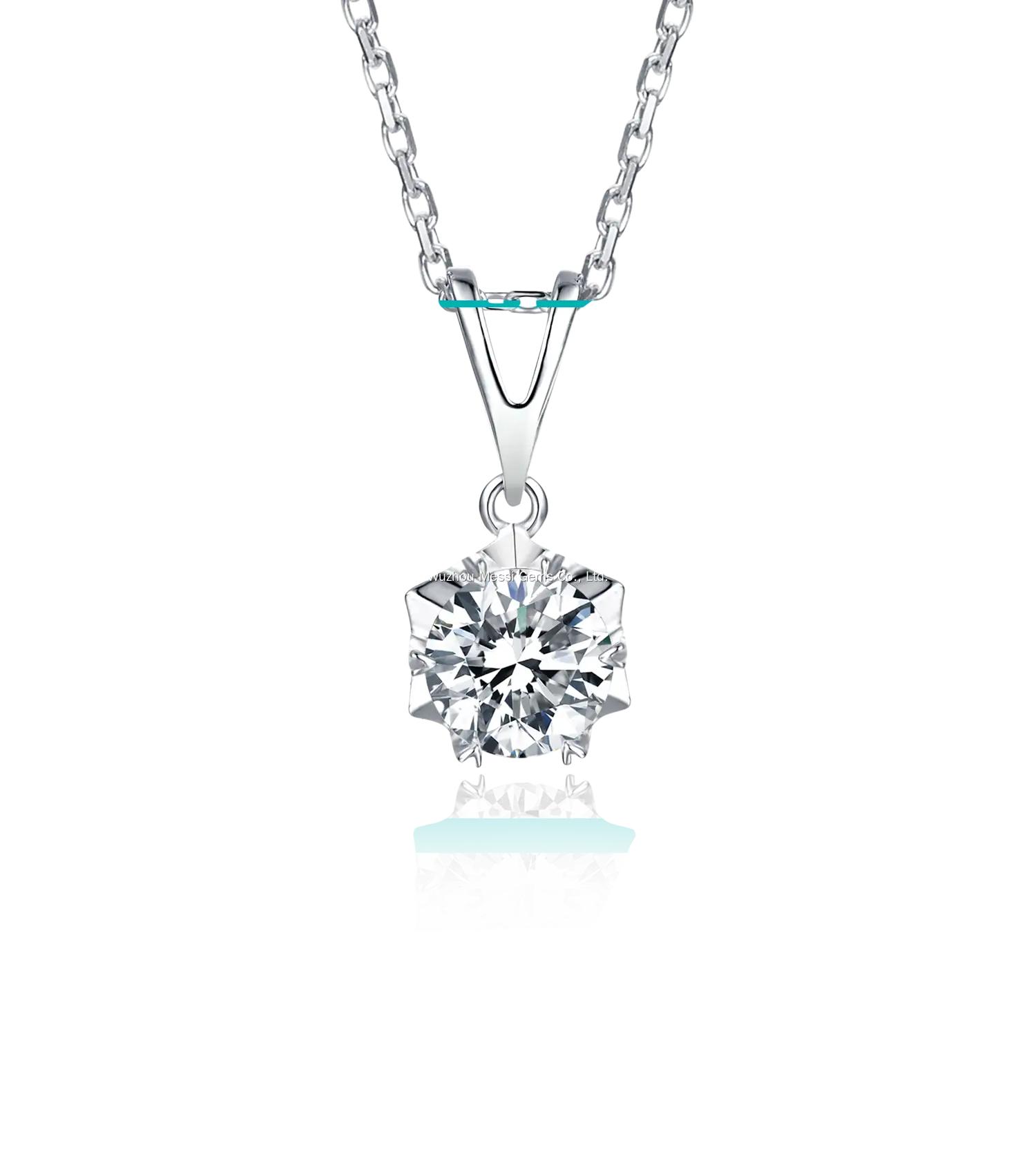 white stone necklace at Wholesale Prices | Messi Jewelry 1