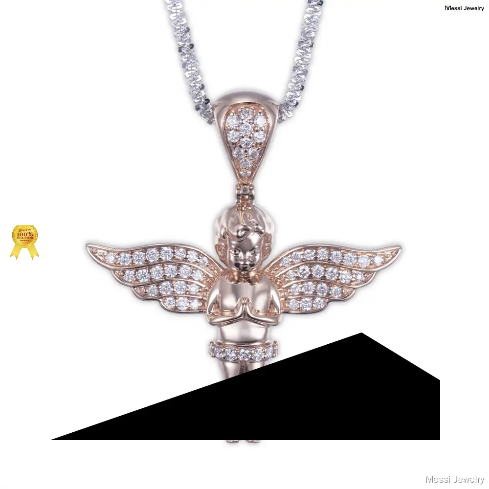 Messi Jewelry | best material lab diamond pendant necklace made in china 1