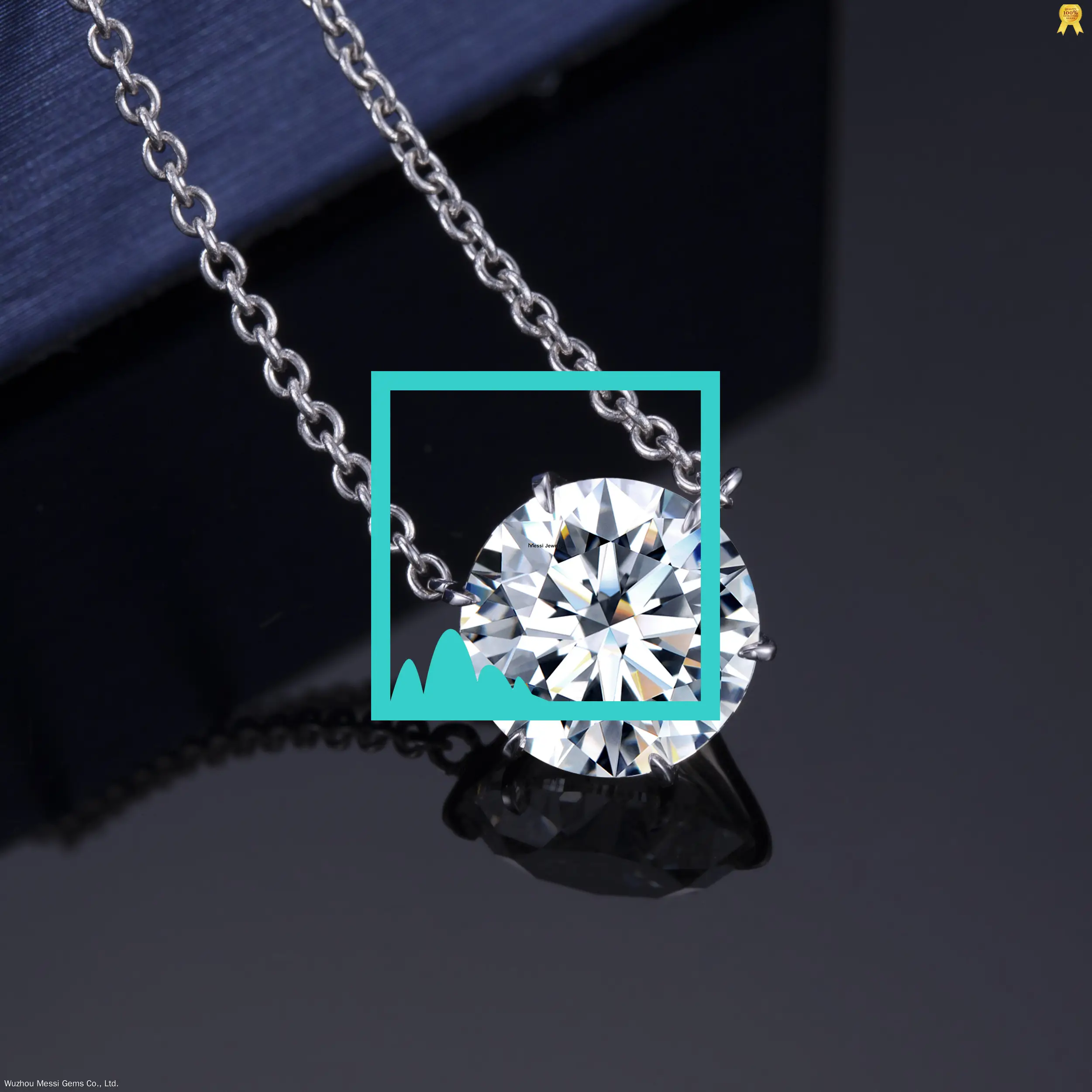 Custom lab grown diamond tennis necklace factory direct supply Manufacturer | Messi Jewelry 1