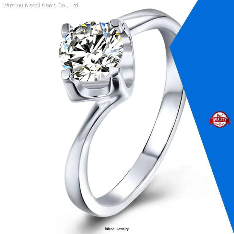 moissanite silver engagement rings at Wholesale Prices | Messi Jewelry 1