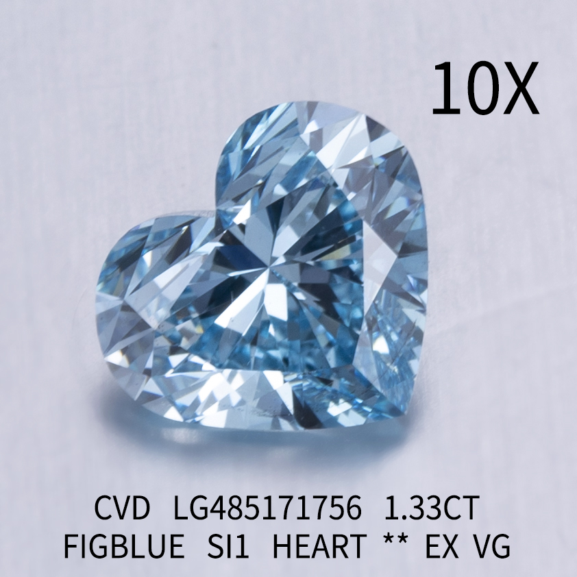 Greenish Blue CVD Lab Grown Diamond