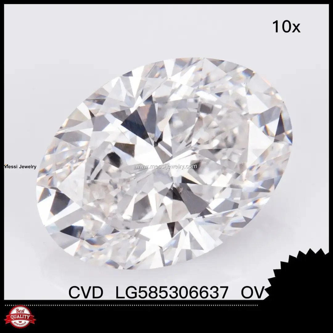 Messi Jewelry | factory Direct 3 carat lab diamond oval directly sale 1