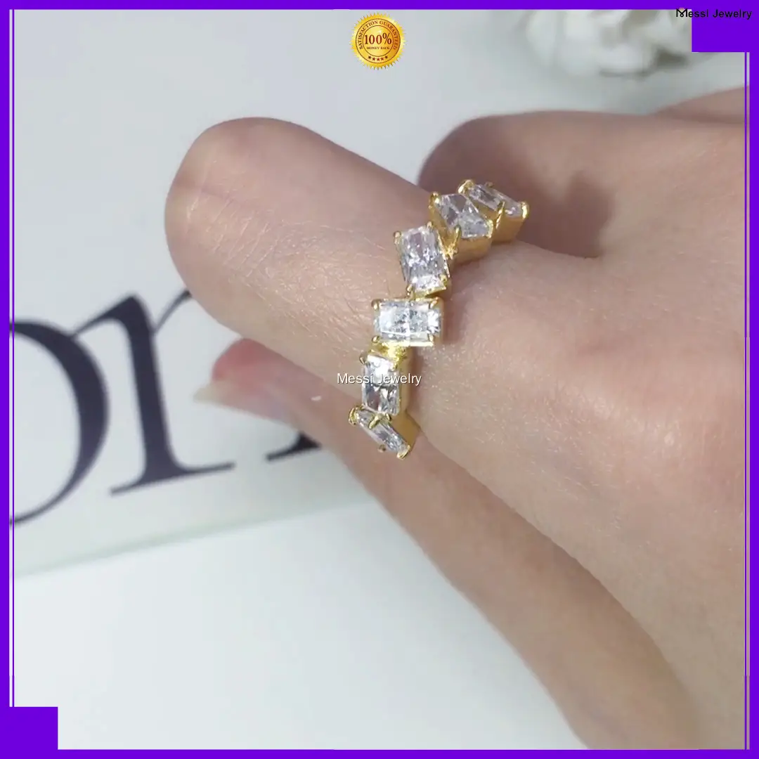 Messi Jewelry | Hot Selling moissanite silver engagement rings supply 1