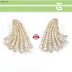 lab created diamond earrings at Wholesale Prices | Messi Jewelry 1