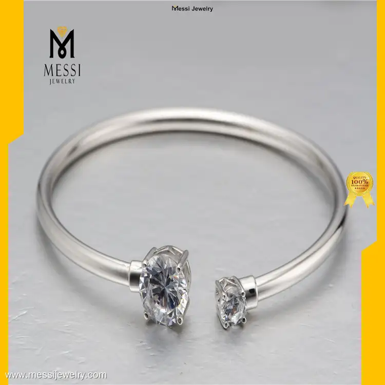 Custom moissanite tennis bracelet 14k gold with good price Manufacturer | Messi Jewelry 1