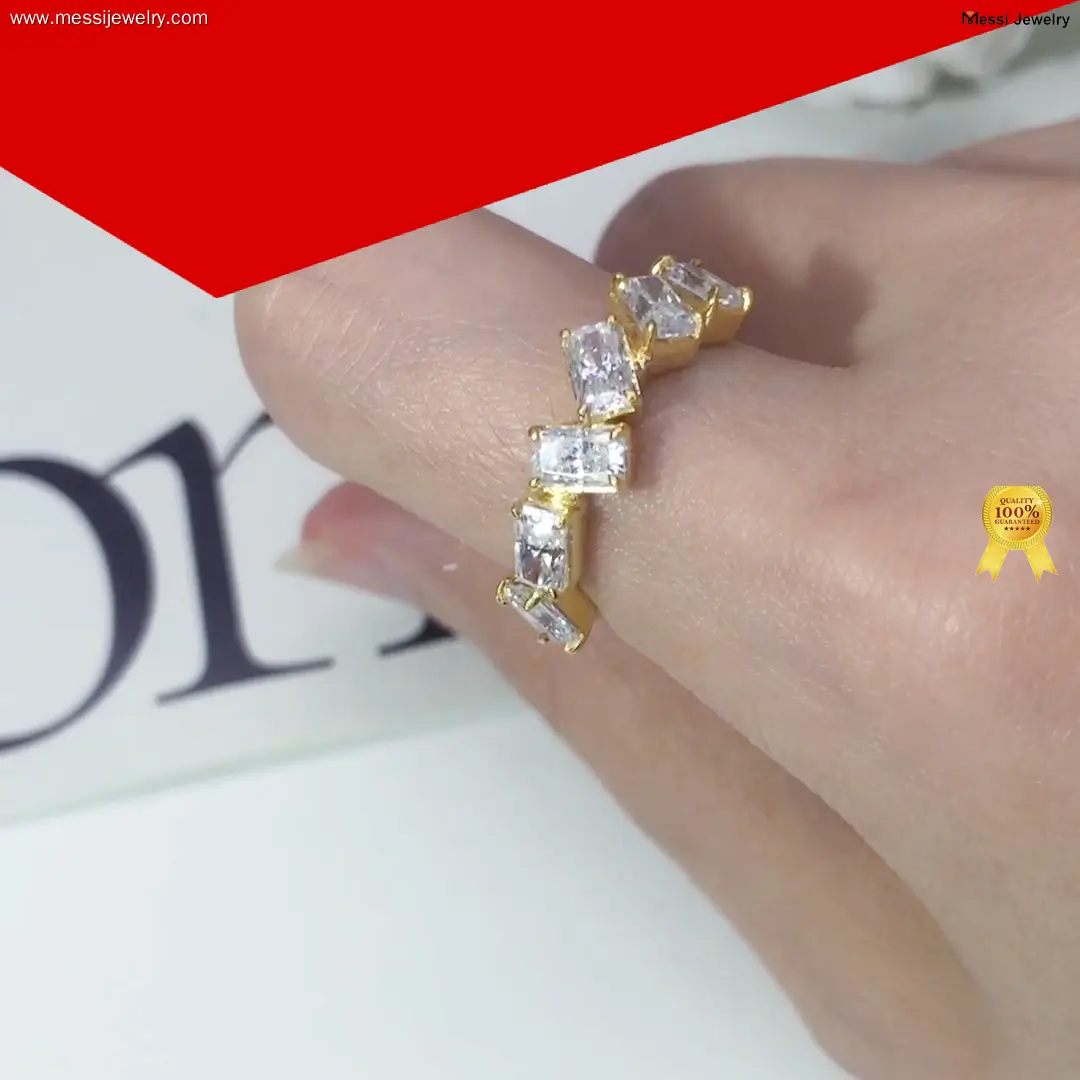 Custom moissanite silver jewelry factory direct supply Manufacturer | Messi Jewelry 1