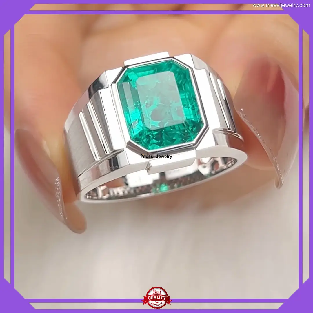 Popular tanzanite rings from China | Messi Jewelry 1