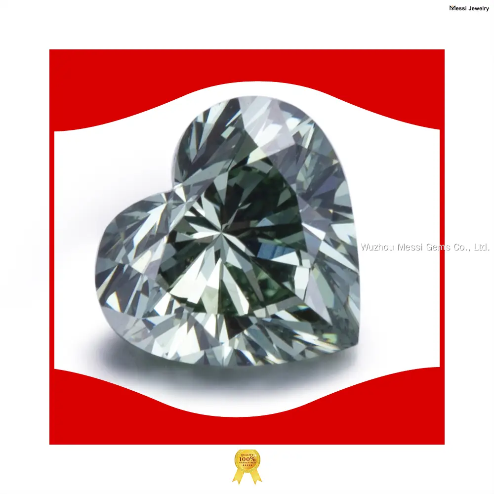 Durable lab grown heart shaped diamond directly sale | Messi Jewelry 1