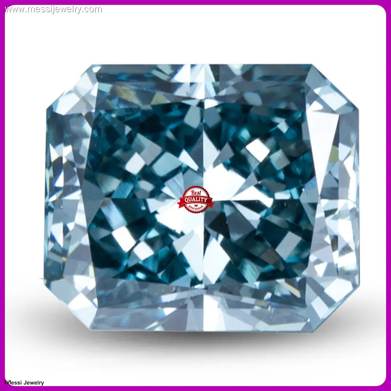 Messi Jewelry | Fine Quality blue lab diamond ring factory price 1
