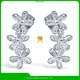 moissanite princess cut earrings at Wholesale Prices | Messi Jewelry 1