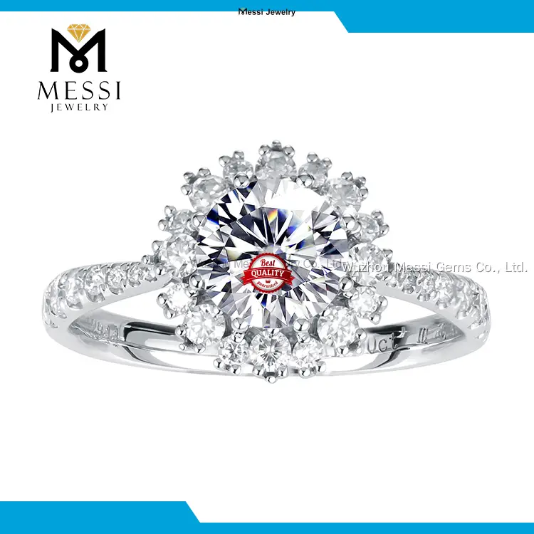 Best Price oval moissanite eternity band from China | Messi Jewelry 1