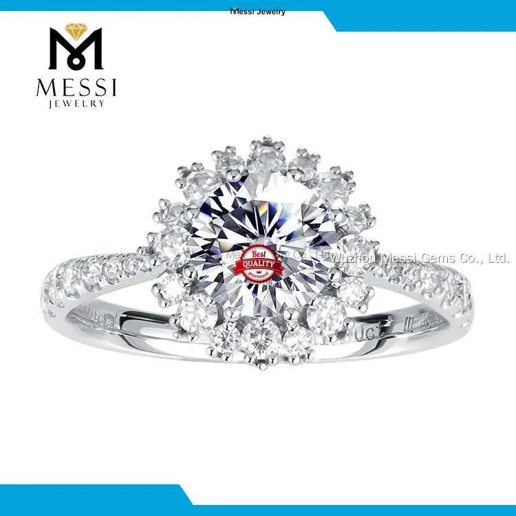 Best Price oval moissanite eternity band from China | Messi Jewelry 1