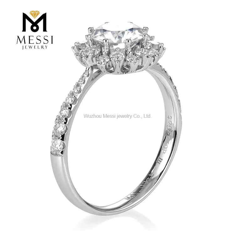 Best Price oval moissanite eternity band from China | Messi Jewelry 3
